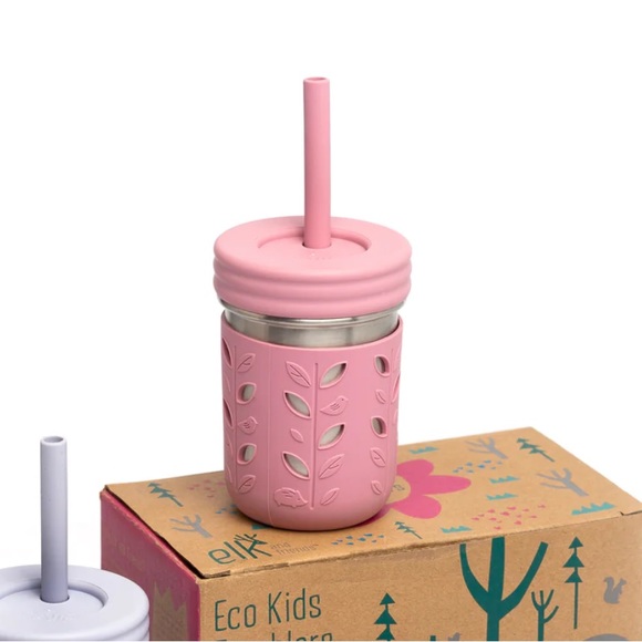 🍹ELK & FRIENDS // Stainless Steel 10oz Drinking Tumbler in pink - Picture 4 of 5